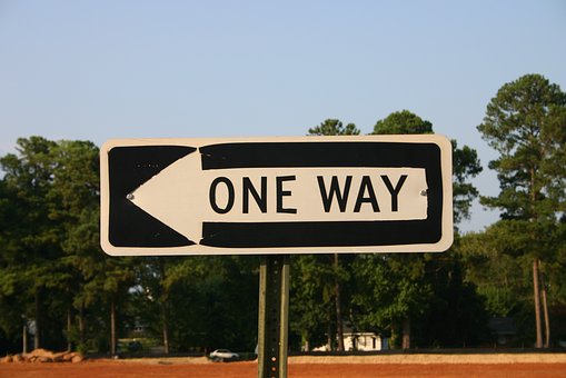 one way